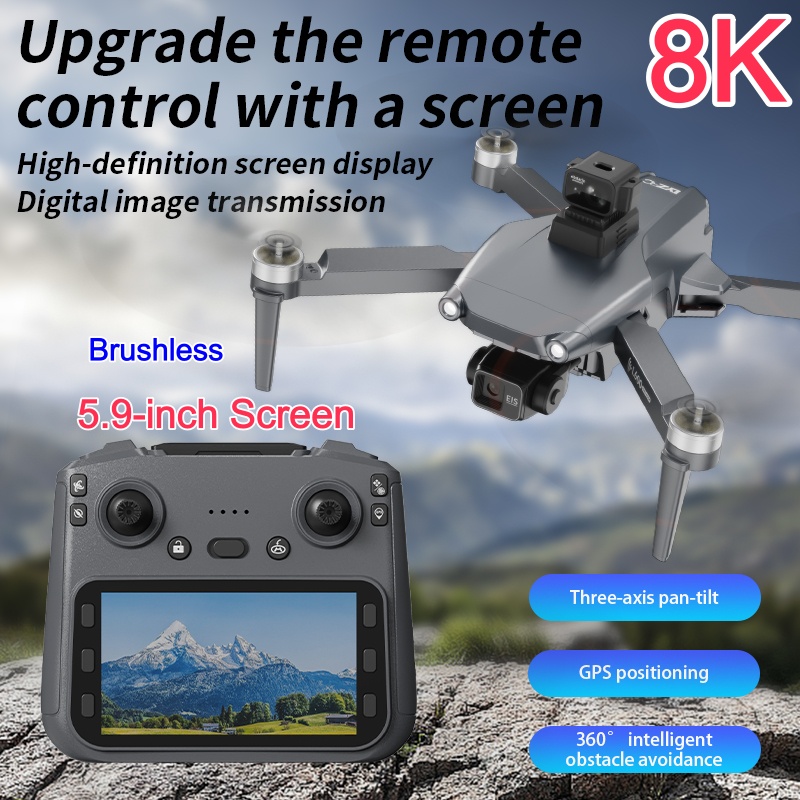 8K ESC 듀얼 카메라 드론 GPS 위치 측정 3축  - Drone Gimbal 3 Axis 리뷰 및 가격